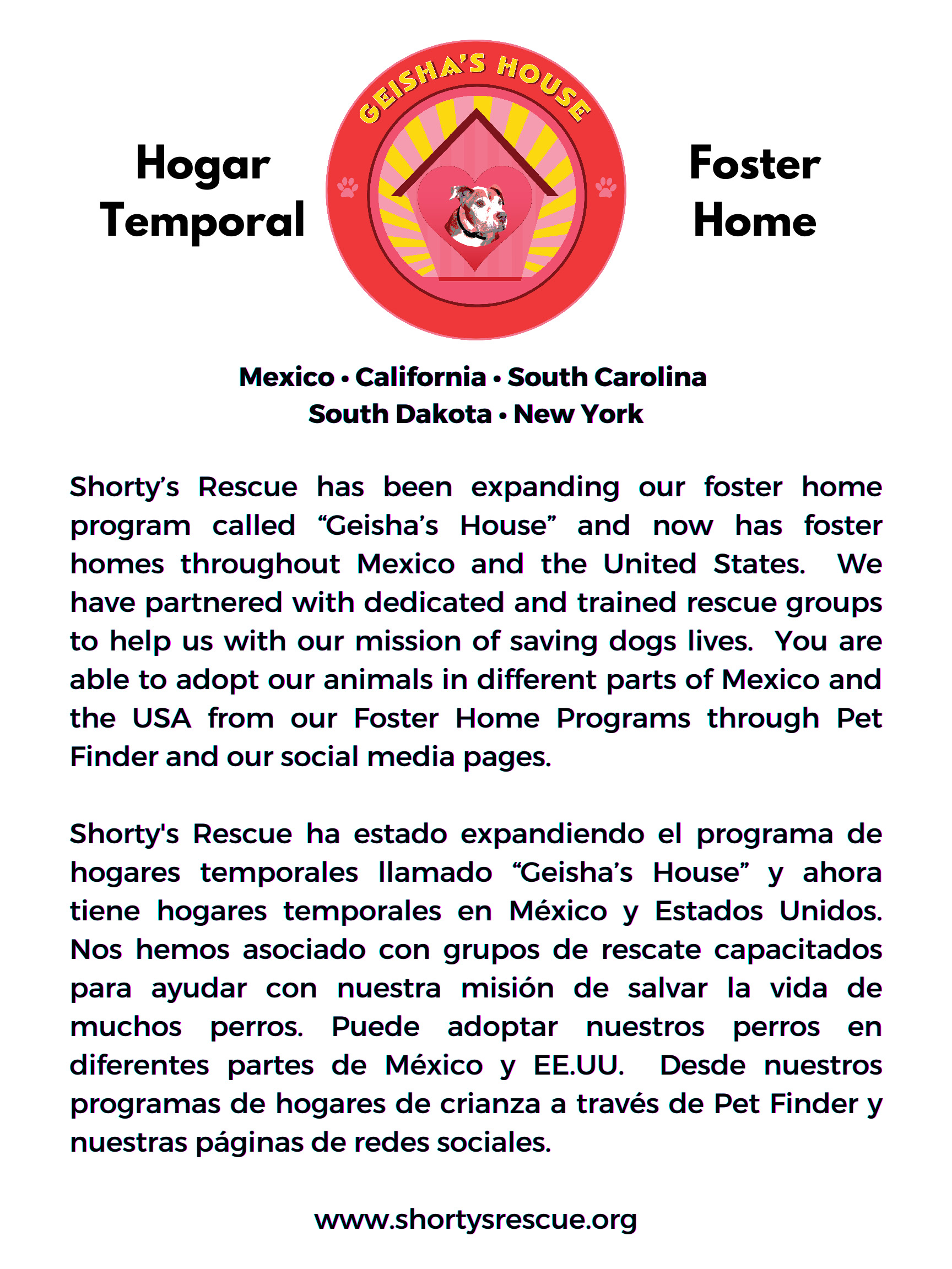 Geisha's House - Foster Home - Hogar Temporal