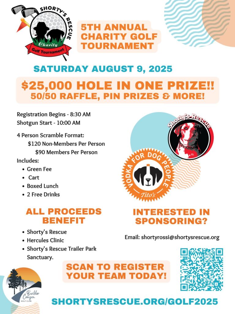 Shorty’s Rescue 5th Annual Charity Golf Tournament Shorty's Rescue 5th Annual Charity Golf Tournament